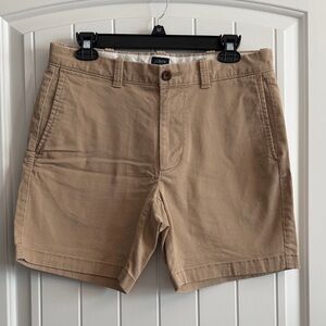 J. Crew Men's Khaki Flat Front Shorts
